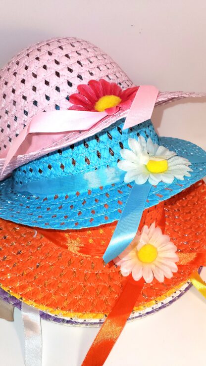 Set of 9 Child's Tea Party Hats With Purses - Image 2