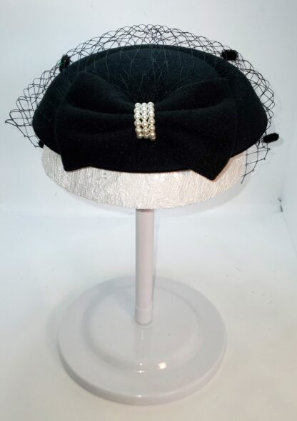 Black Bowknot Hat, with Clip